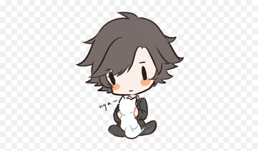 Mystic Messenger Chibis Transparent Emoji,Mystic Messenger Vanderwood Emoticon