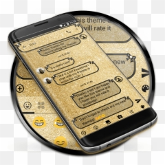 Get Sms Messages Glitter Gold Ribbon Theme Apk App For - Dot Emoji,Friend Emoji Themes