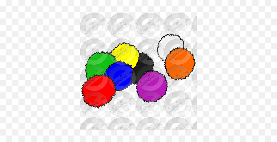 Pom Poms Picture For Classroom - Pom Pom Clipart Emoji,Emotions Pom Pom Balls