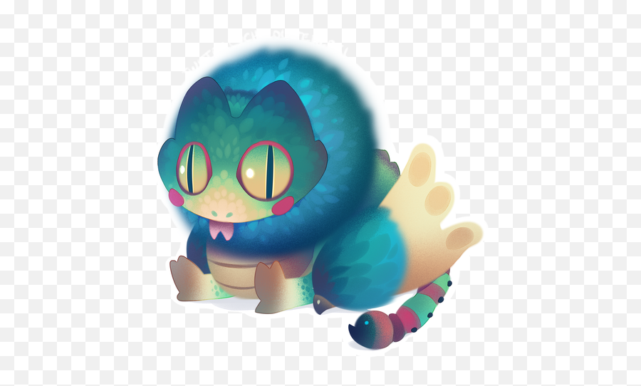 Monsterhunterworld - Cute Monster Hunter Pukei Pukei Emoji,Monster Hunter World Emojis