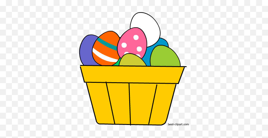 Easter Bunny Eggs And Chicks Clip Art - Empty Emoji,Easter Basket Emoji