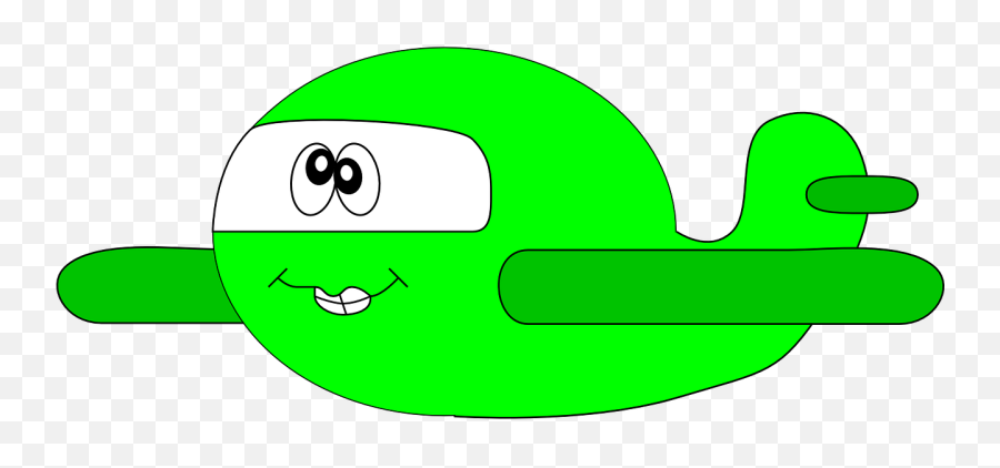 Free Clipart Goofy Green Airplane Skarg - Cartoon Airplane Emoji,Goofy Emoticon