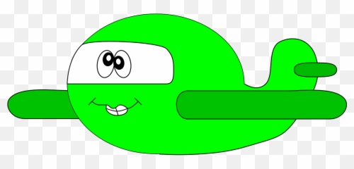 Free Clipart Goofy Green Airplane Skarg - Cartoon Airplane Emoji,Goofy Emoticon