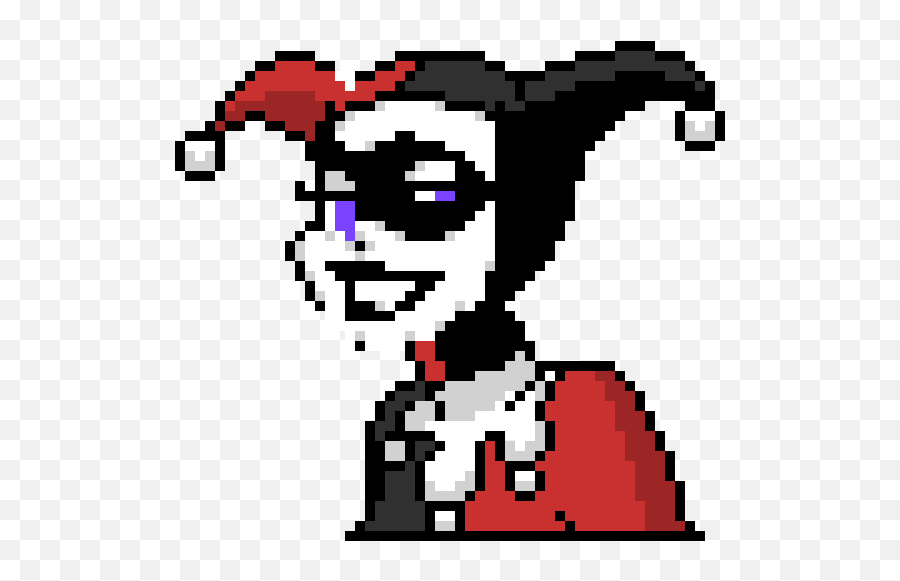 Minecraft Pixel Art Harley Quinn - Harley Quinn En Punto De Cruz Emoji,Pixel Art Emojis With No Grid