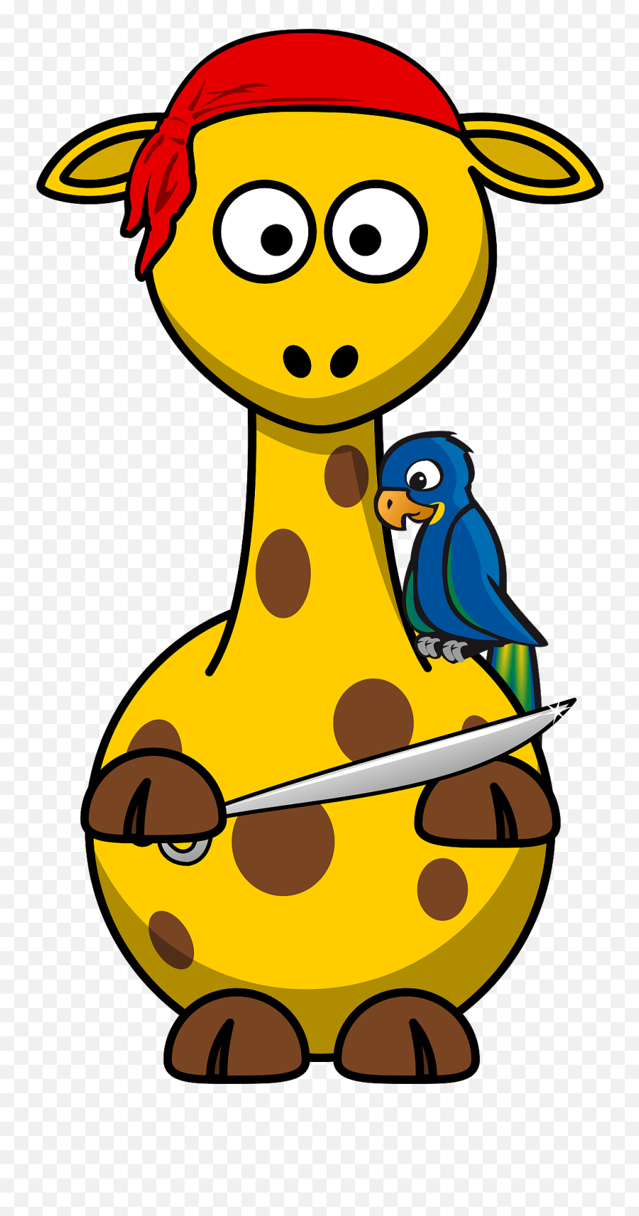 Giraffe Pirate Clipart - Imagenes De Jirafas Dibujos Emoji,Giraffe Emoticon