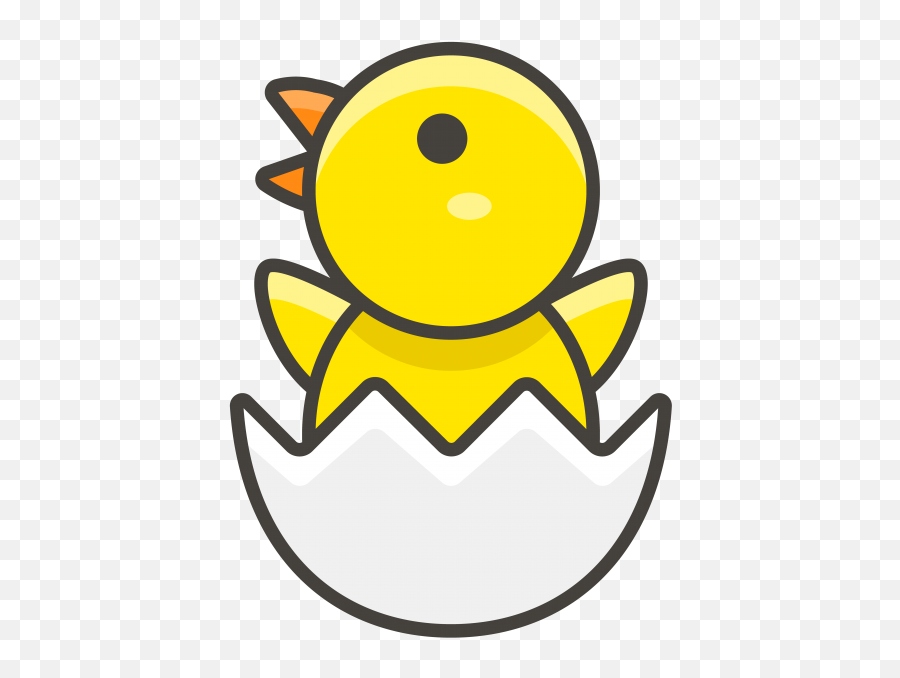Download Hd Hatching Chick Emoji Icon - Chick Icon,Hatching Chick Emoji