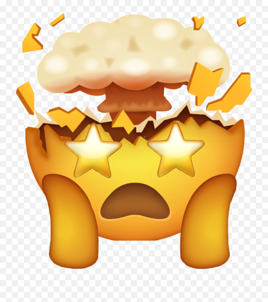 Explosion Emoji Woah Original Sticker - Brain Emoji,The Woah Emoji