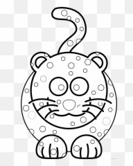 Black And White Animals Coloring Pages - Drawing Animal With Circles Emoji,Ghost Emoji Stuffed Animal