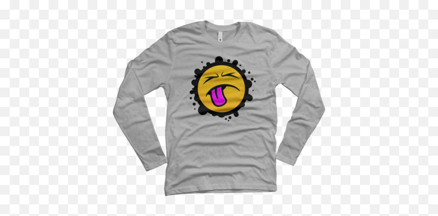 Broadcasters New Cream Cartoon Mens T - Sea Monster Emoji,Emoji Long Sleeve Shirt