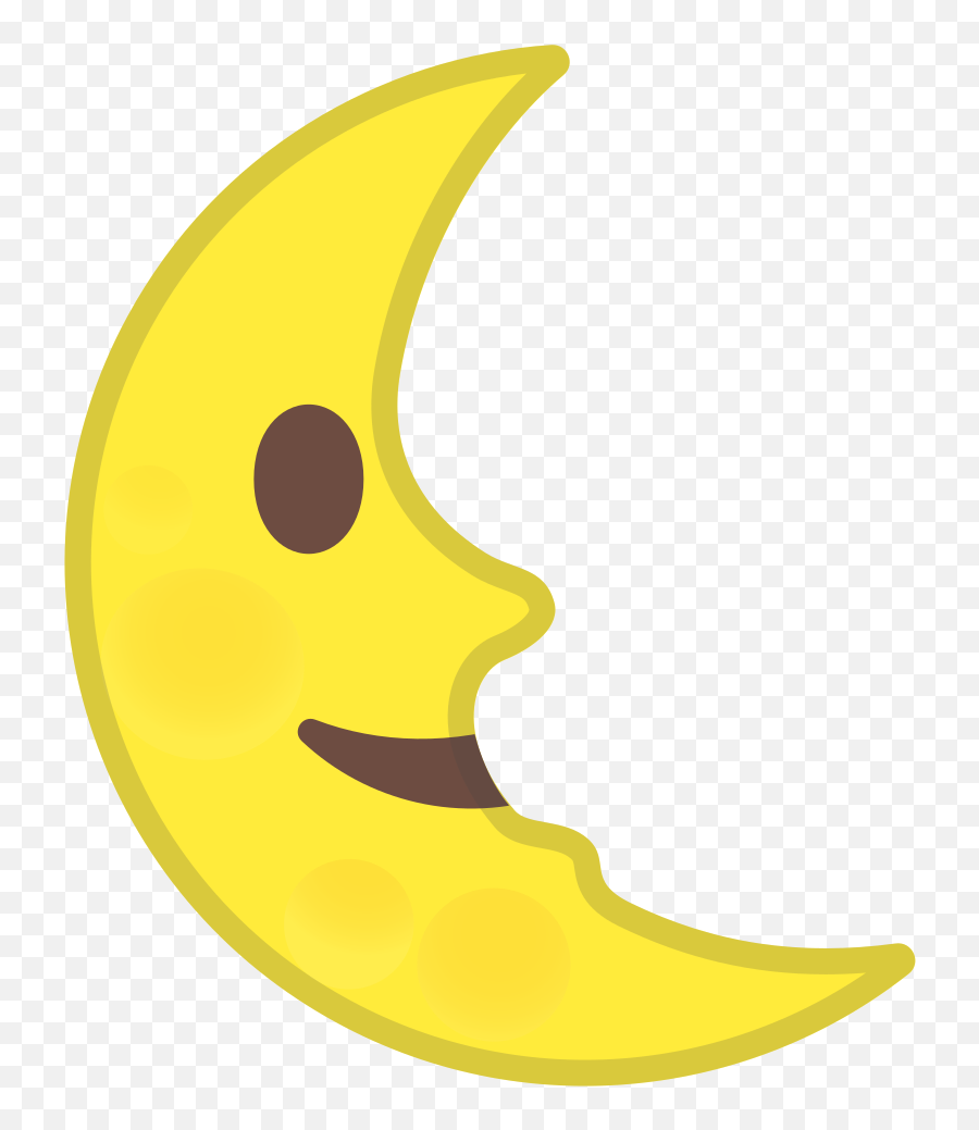 Last Quarter Moon Face Icon Noto Emoji Travel U0026 Places - Quarter Moon Icons,Boy Scout Emoji