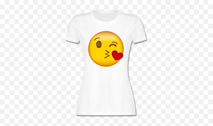 Tshirt Turnbeutel - Happy Emoji,Kussmund Emoticon
