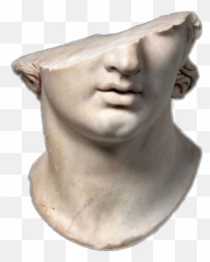 Stone Stonestatue Statue Face Sticker - Dark Academia Aesthetic Png Emoji,Stone Face Emoji