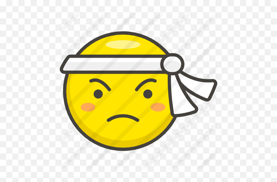 Ninja - Determined Face Emoji,Ninja Emoticon
