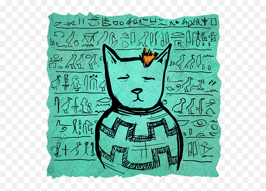 A Brief History Of Humans With Cats - Sketch Emoji,4 Different Cats With 4 Different Emotions