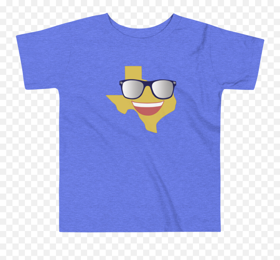 Texas Smiley Shades Toddler Tee - Finger Family T Shirt Emoji,Emojis Sunglasse