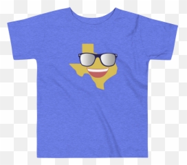 Texas Smiley Shades Toddler Tee - Finger Family T Shirt Emoji,Emojis Sunglasse