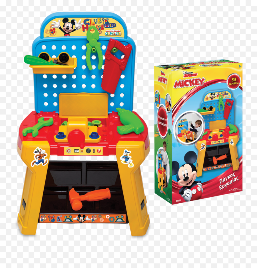 John Mickey Mouse Tool Bench 33 Pieces 01985wd Toys - Shopgr Mickey Mouse Toy Baku Emoji,Mickey Mouse Emotion Coloring Pages