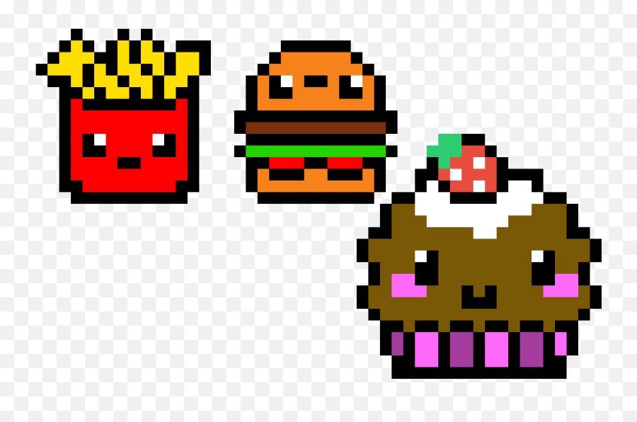 Pixilart - Pixel Art Fries Emoji,Nuting Emoticon