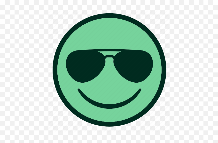 Chill Cool Cooler Emoji Face - Happy,Chill Emoji