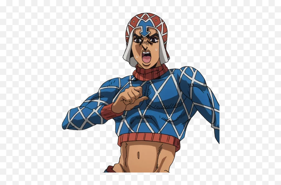 Jojou0027s Bizarre Adventure - Anime Pack Telegram Stickers Mista Guido Picsart Stickers Emoji,Discord Emojis Mista