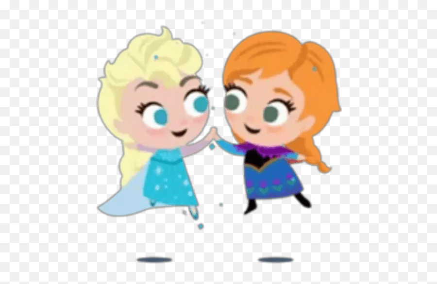 Frozen I U0026 Ii - Elsa And Anna Clipart Gif Emoji,Emoticon Aplaudiendo Gif