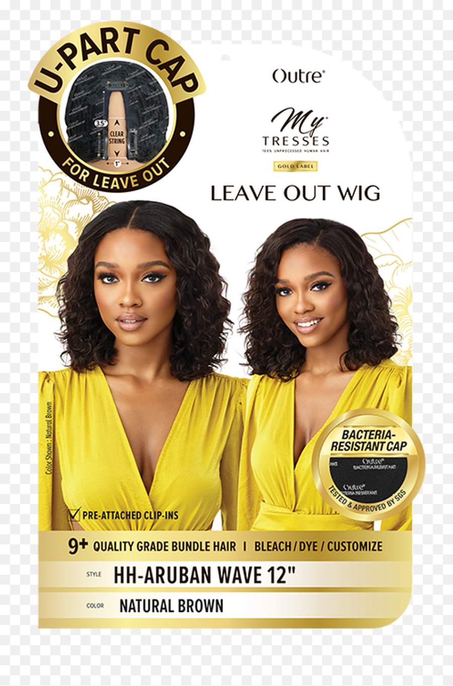 Outre Mytresses 100 Unprocessed Human Hair Gold Label Leave Out Wig - Aruban Wave 12 Emoji,Emotion Wig Video