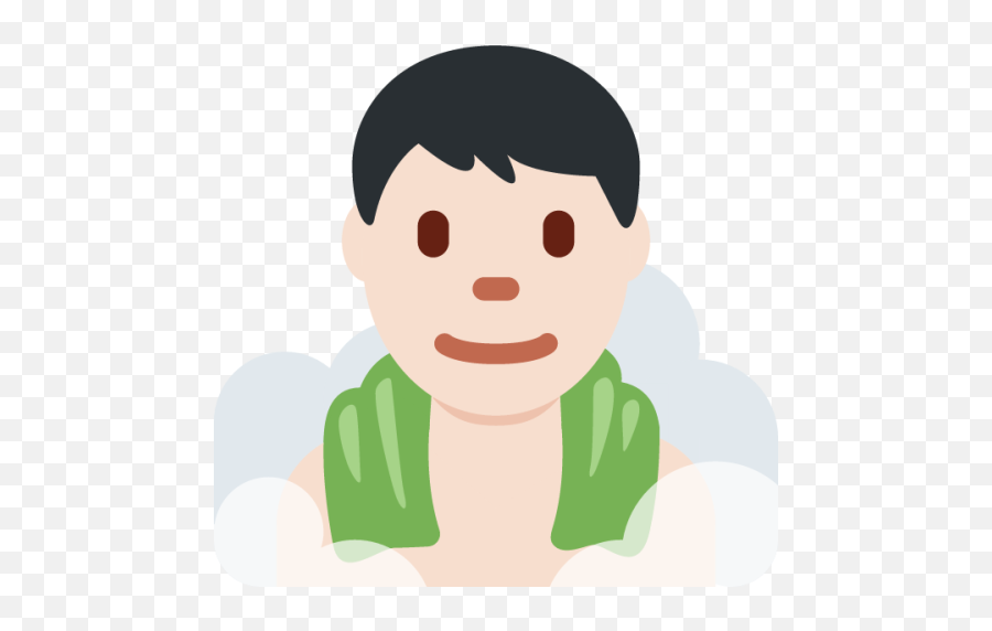 Man In Steamy Room Light Skin Tone Emoji - Download For,Handicap Emojis
