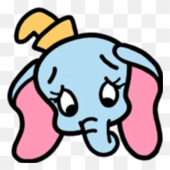 Pequeño Dumboemoji Stickers For Whatsapp,Dumbo Emoticon