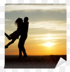 Happy Couple At Sunset Wall Mural U2022 Pixers - We Live To Change Emoji,Watch Paint Dry What Happened To Emoticons
