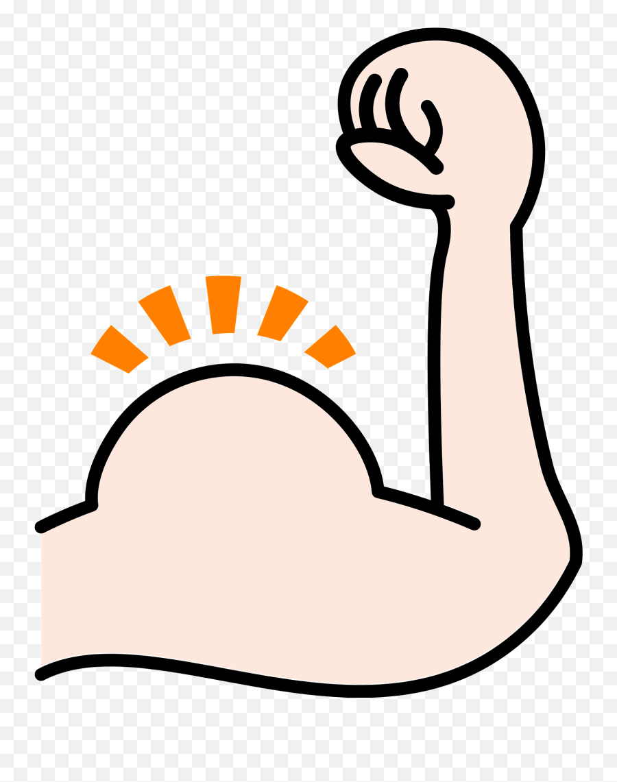 Biceps Muscle Clipart - Png Emoji,Flexed Bicep Emoji Right