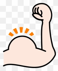 Biceps Muscle Clipart - Png Emoji,Flexed Bicep Emoji Right