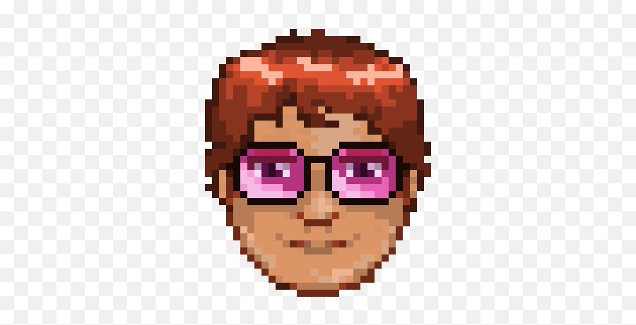 Mapman Pixel Art Maker Emoji,Long Red Hair Emoticon