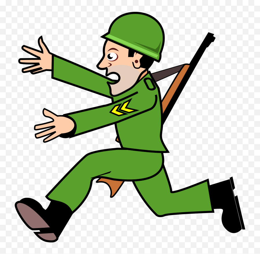 Drawing Of A Running Soldier Free Image Download Emoji,Emotions Of A Scared Man