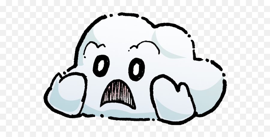 Oliver Cast The Cloud Stickers By Beyond The Sketch Emoji,Snow Clouds Emoji