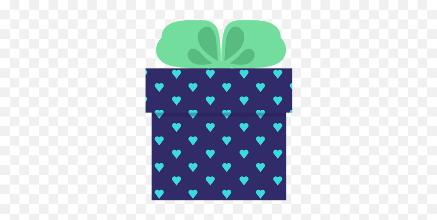 Blue Hearts Gift Box Green Bow Icon 11 Transparent Png U0026 Svg Emoji,Present Emoji Green