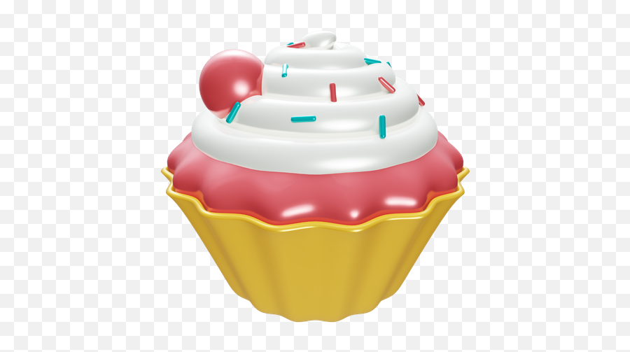 Cupcake 3d Illustrations Designs Images Vectors Hd Graphics Emoji,Muffins Emoji