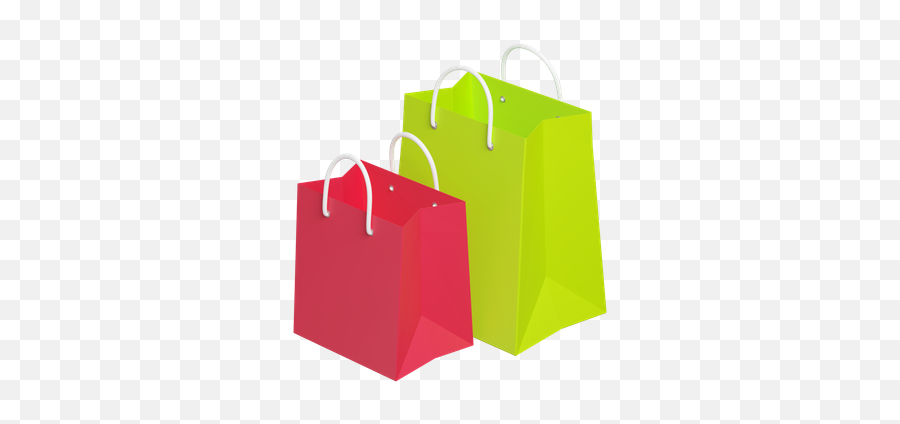 Premium Shopping Bags 3d Illustration Download In Png Obj Emoji,Shop Bag Emoji