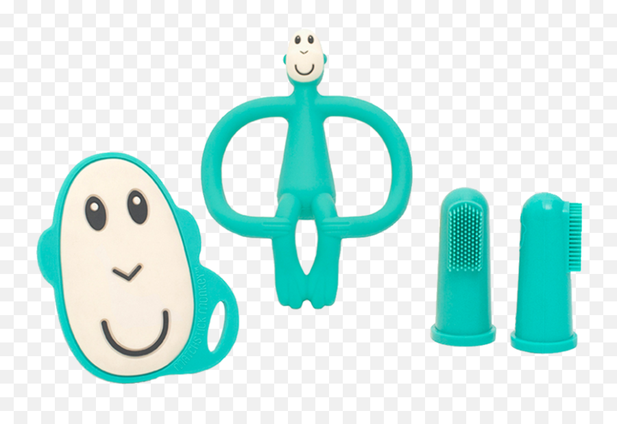 Green Teething Starter Set U2013 Matchstick Monkey - Happy Emoji,Nail Biting Emoticon