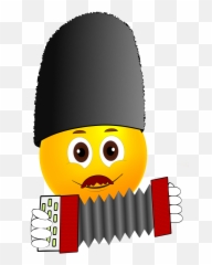 Russian Accordion Music Fur - Happy Emoji,Cymbal Emoji