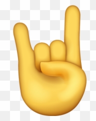 Sign Of The Horns Emoji - Corna Emoticon,Rock Emoji - Free Emoji PNG ...