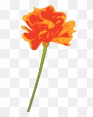 Orange Flower Png Svg Clip Art For Web - Download Clip Art Orange Flower Clip Art Emoji,Cherry Flower Japan Emoji
