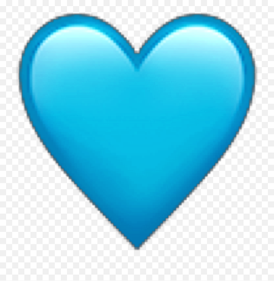 Lightblue Light Blue Heart Emoji Ios - Light Blue Heart Png,Heart Emojis
