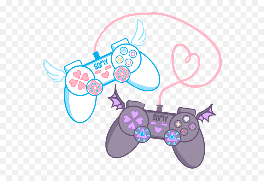 Console Wire Heart Videogames Sticker By Artsygirl - Girly Emoji,Console Emoji