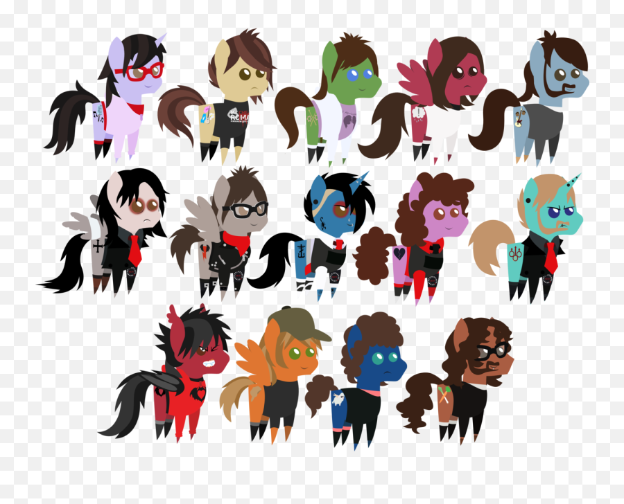 Fall Out Boy Horses Png Image With No - Brendon Urie As A My Little Pony Emoji,Fall Out Boy Emoji