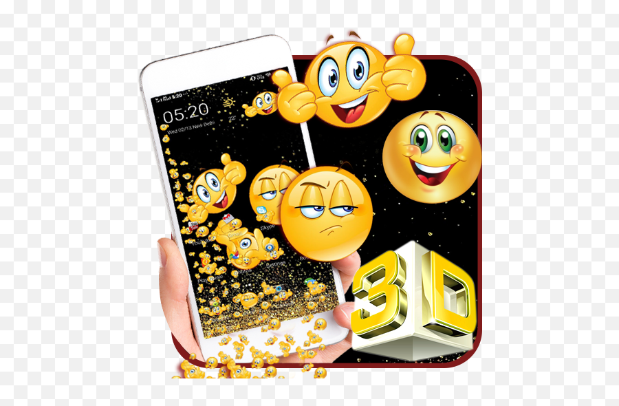 3d Cute Emoji Gravity Theme U2013 Apps Bei Google Play - Smartphone,Aladdin Emoji