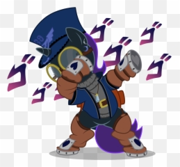 Bipedal Courier Dab Ear Piercing - Jojo Bizarre Adventure Dabbing Emoji,Jojos Bizarre Adventure Part 8 Emotion
