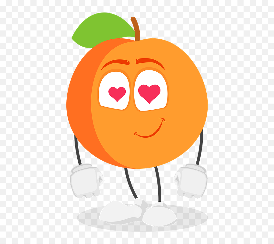 Fruit Character Cartoon Peach Cool - Fruit Cartoon Tasty Transparent Emoji,Emotions Peach