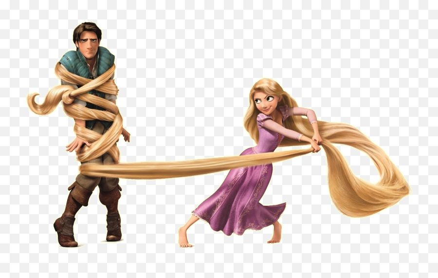 Rapunzel Png Transparent Images - Flynn Tangled In Rapunzels Hair Emoji,Rapunzel Coming Out Of Tower With Emotions