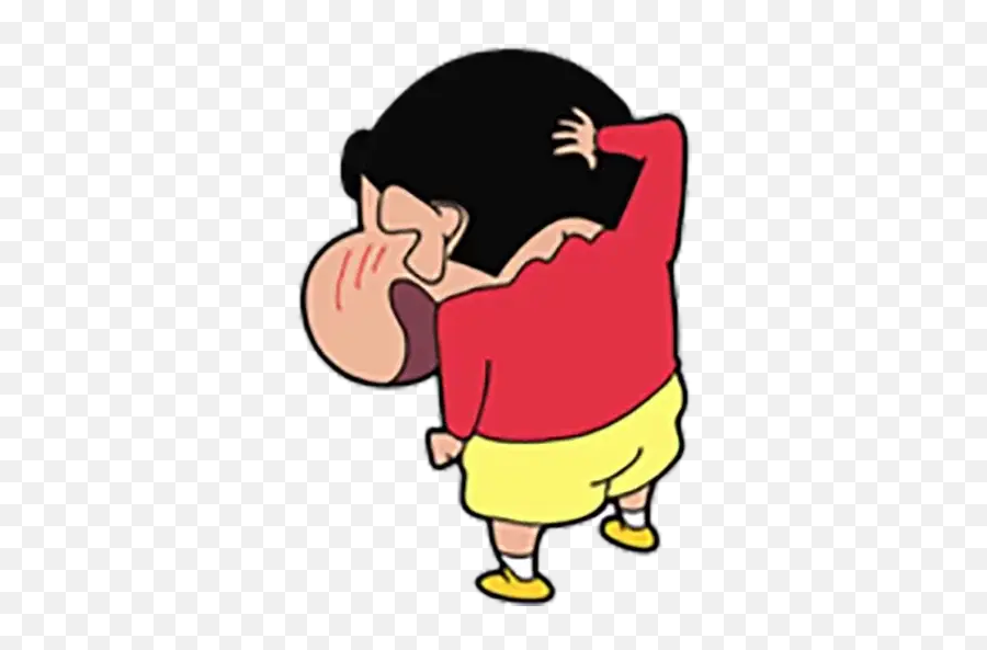 Shin Chan Stickers For Whatsapp And Signal Makeprivacystick - Beta Hai Tu Mera Emoji,Shinchan Emoticon