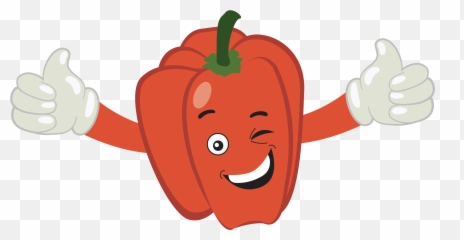 Kawaii Paprika Cute Fruits Design - Happy Emoji,Best Emoji For Idgaf